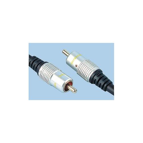 PRO SIGNAL - PSG00819 - HQ LEAD: PHONO PLUG TO PLUG (MALE-MALE) 5 METRES