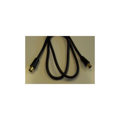 PRO SIGNAL - PSG00630 - COAX PLUG TO PLUG LEAD - 1 METRE GOLD , CABLE