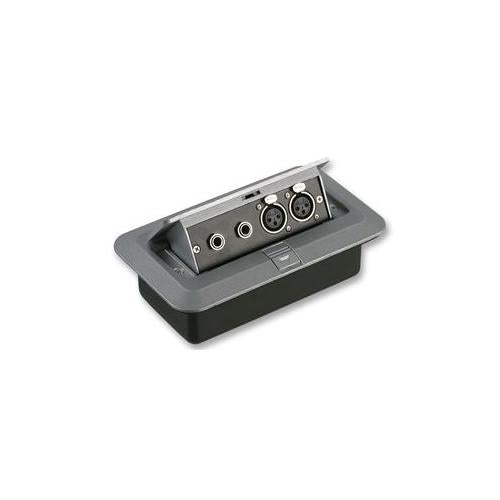 AV16209 - FLOOR BOX, 2X XLR SOCKETS + 2X JACK