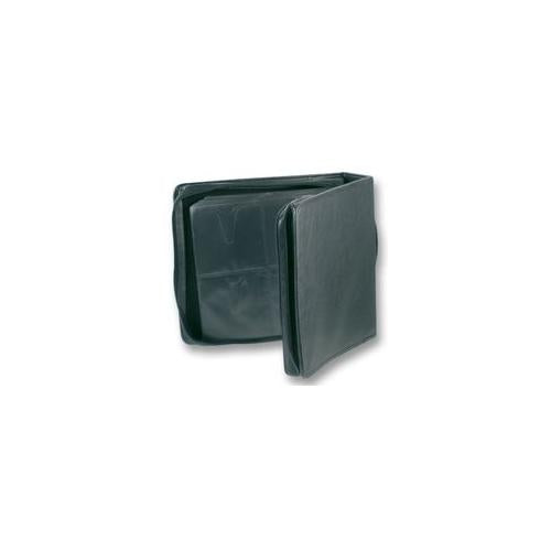 CD CARRY CASE, BLACK LEATHER LOOK, 240 DISC