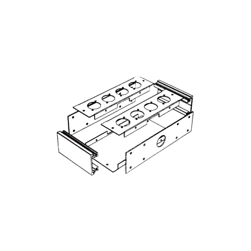 60801-20 - MSB COVER PLATES , BLANK OF XLR HOLE , PENN ELCOM