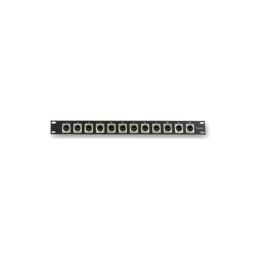 PULSE - PLS00022 - RACK PANEL, LOADED, 12 XLR PLUG