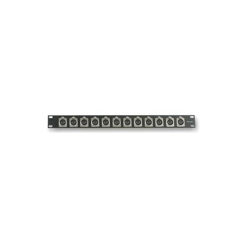PULSE - PLS00023 - RACK PANEL, LOADED, 12 XLR SOCKET