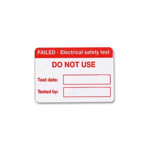 P200FAIL - PAT FAIL LABELS, 200PK