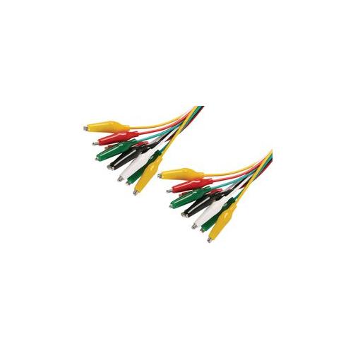 TENMA - 21-355 - ALLIGATOR LEAD SET, 0.6M, 20AWG , 10 PACK