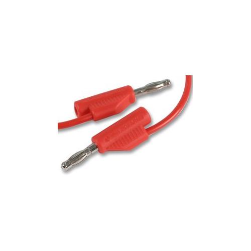 PRO SIGNAL - JR9235-1M RED-ROHS - TEST LEAD, 4MM PLUG-PLUG RED 1M