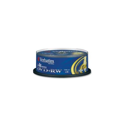 VERBATIM - 43489 - DVD+RW,4X,SPINDLE,X25,VERB