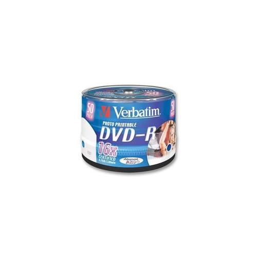 VERBATIM - 43533 - DVD-R PRINTABLE SPINDLE 50 16X CAKE 50