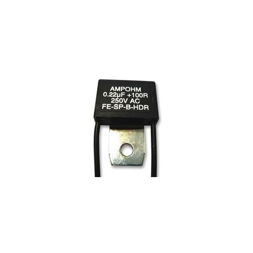 FE-SP-B-HDR23-220/100 Ampohm Wound Products Contact Suppressor, 0.22UF, 100R