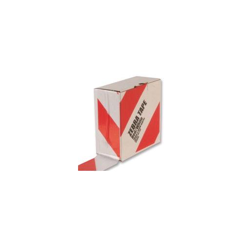 HDH000-605-400 Jsp Tape, Zebra, Red/White, 100M