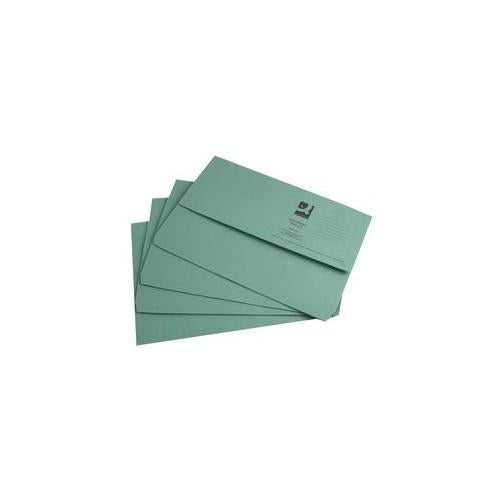 KF23012 Q Connect Document Wallets (50 Pack) Green