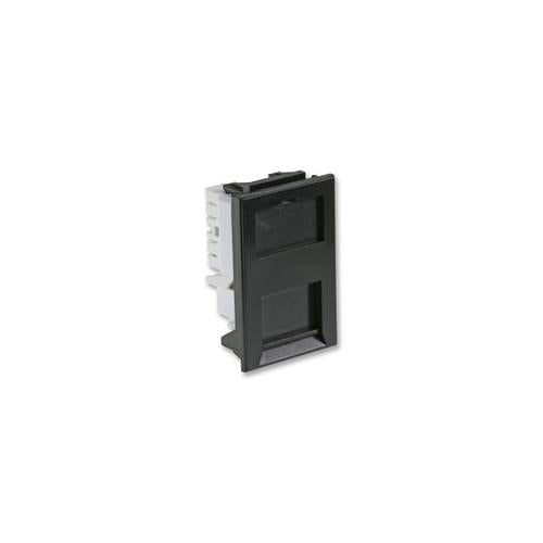 SJ6BK Rj45 Module , 6C (25X38.5) , Cat6 , Black