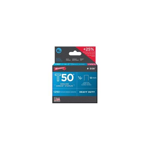 500124 Arrow Fastener 12mm Staples (pack1250)
