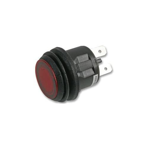 PPSW-52712R Multicomp Switch , Push Button , W/P , Snap In , 12Vdc , Red