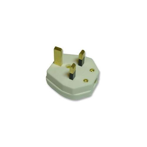 9518 5A WHITE Pro Elec Plug 5A White