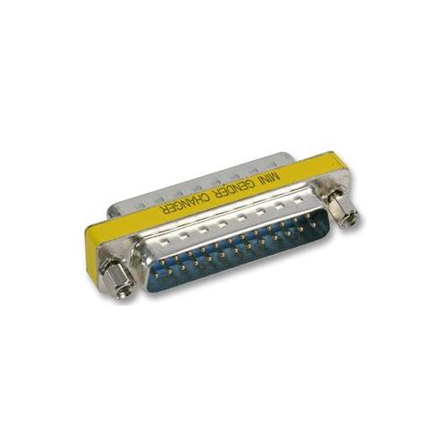PSG90324 Pro Signal Gender Changer , Low Profile 25Way D M-M