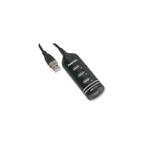 039776 Hama Hub, Usb, 4 Port, Black