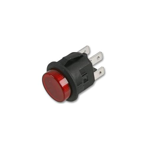 SW03214 Switch , Round Push Button , Mom , Ill. Red