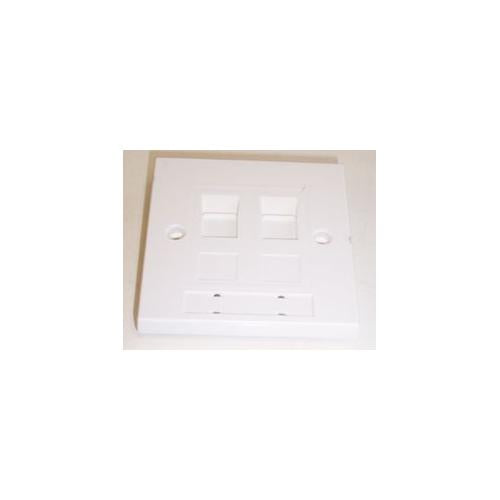 05901 SINGLE Molex Double Wallplate UTP Rj45 Powercat