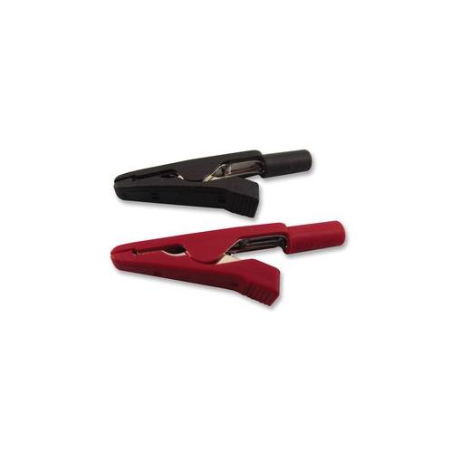 MA1 RED+BLACK Hirschmann - Ma1 Red+Black - Crocodile Clip, 2mm, Red & Black