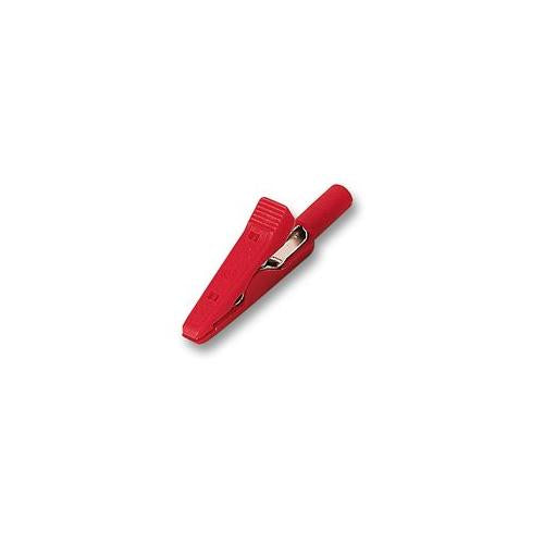 MA1 RED Hirschmann Test And Measurement Crocodile Clip, 2mm, Red, Pk5