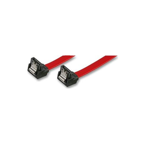 SATA3 Pro Signal Lead , SATA II , Locking , 2X 90 Deg , 0.9M