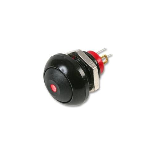 PAS6B2M1CES2L-2 Switch , Push Button , IP67 , Black , Rnd , Red Led