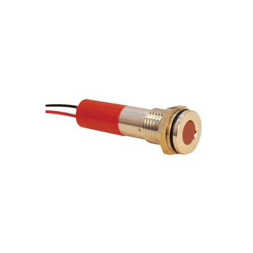 Q8F3CXXR24E Apem LED Indicator 8mm Flush Red 24V