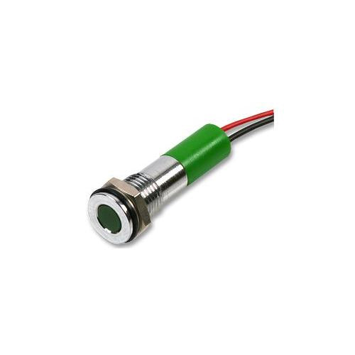 Q8F3CXXG220E Apem LED Indicator 8mm Flush Green 220V