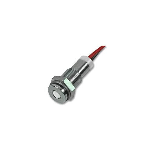 Q6F7CXXW24E Apem LED Indicator 6mm Flush White 24V