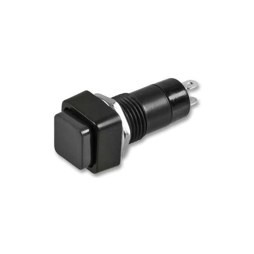 SW03222 Switch , Square Push Button , Mom , Black