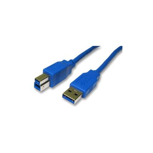 USB3-802BL Pro Signal Lead , USB3.0 A Male-B Male 2M Blue
