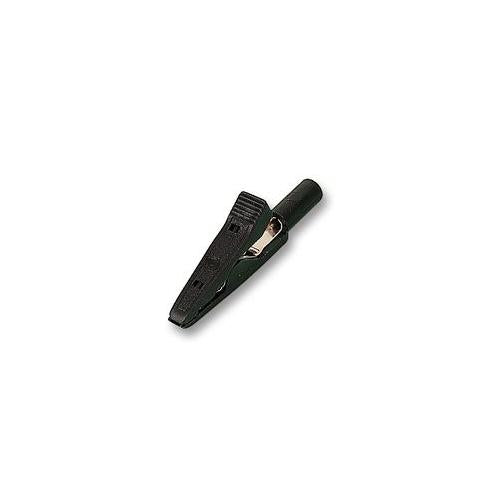 MA1 BLACK Hirschmann Test And Measurement Crocodile Clip, 2mm, Black, Pk5