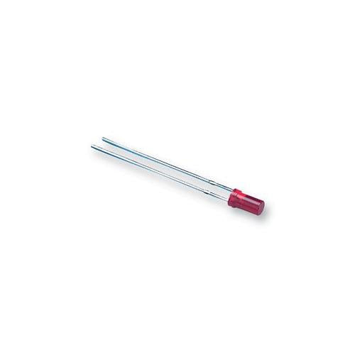 L-424IDT Kingbright LED, Flat Top, 3mm, He-Red