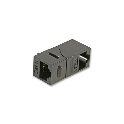 S-ACK90BK Rj45 Through Coupler , Cat6 , 90 Deg , Bk