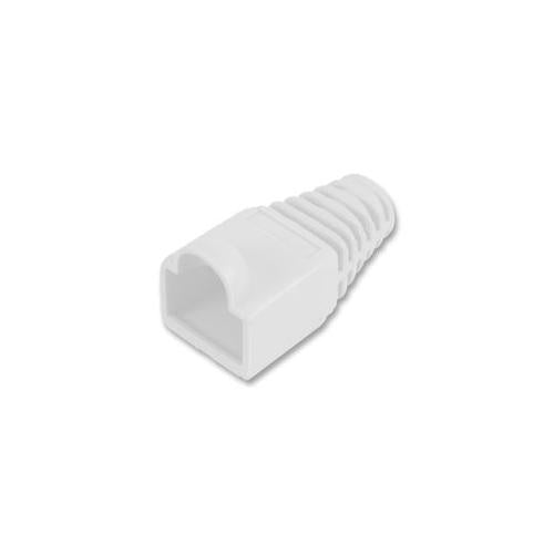 SH001 6 WHITE Pro Power Strain Relief Boot 6mm White 10 Pack