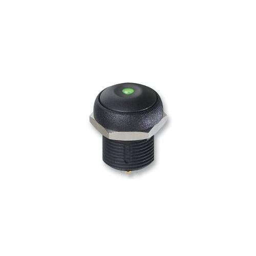 IRR3S422LOG Apem Switch , NO , Round , Green Led , IP67