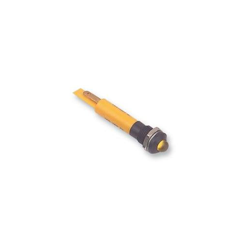 190A1352 CML Innovative Technologies LED, M8, 24Vdc, Blk Chrome, Yellow