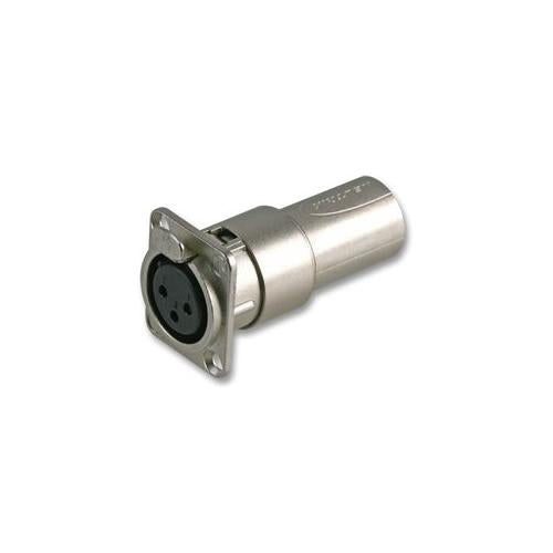 NA3FDM Neutrik XLR Feethrough Adaptor, Socket To Plug