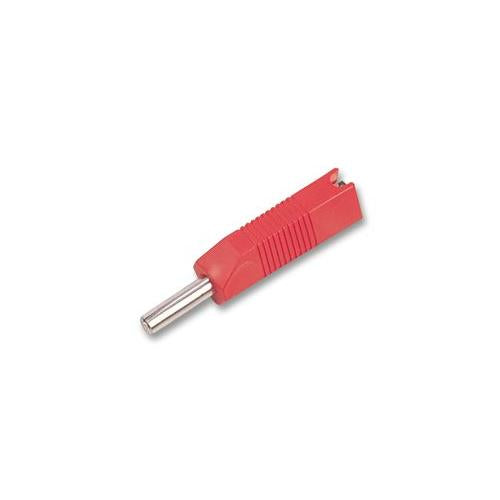 553-0500-01 Deltron Plug, 4mm, Stackable, Red, 10A