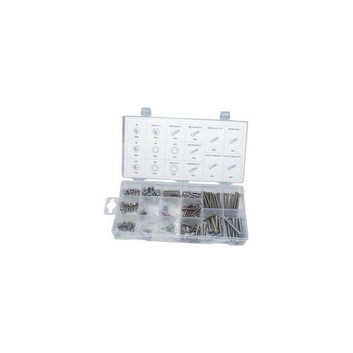 D01885 Duratool Nut And Bolt Set , S/Steel , 224 pieces