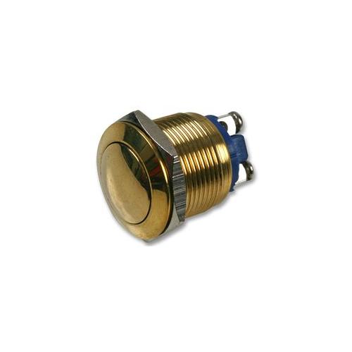 GQ19B-B Switch , Antivandal , 19mm , C , Brass