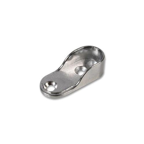 D01733 Duratool End Bracket , Oval , Chrome (pack 2)