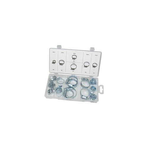 D01895 Duratool Hose Clamp Assortment , 26 pieces