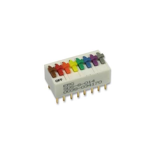 SDS-8-014 Erg Components Switch , DIL , St , 8Way