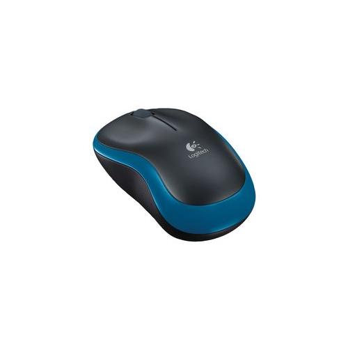910-002236 Logitech Mouse , Wireless M185 , Black/Blue