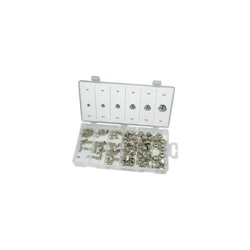 D01902 Duratool Hex Nut Set , Domed , 150 pieces