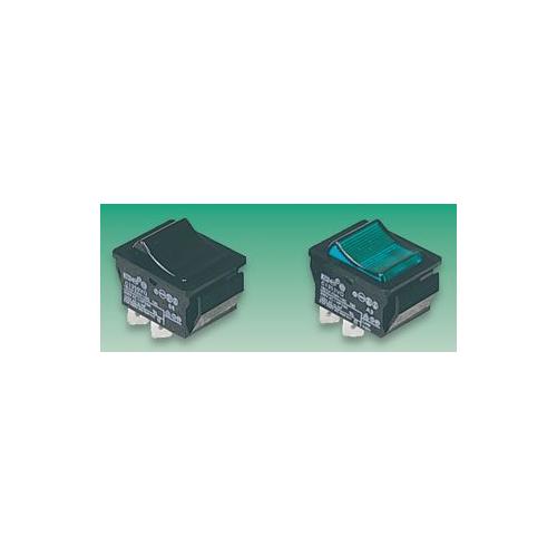 C1350VQ0/1BLK Arcolectric Switches Rocker Switch , DPST , Black , I/O