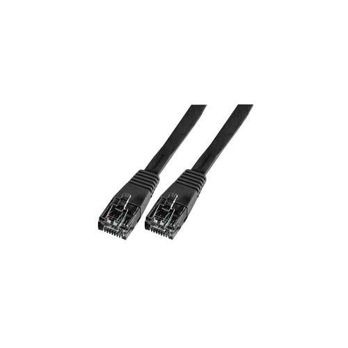 PSG90664 Pro Signal Lead , Flat Cat 5E LSZH , Black , 0.5M
