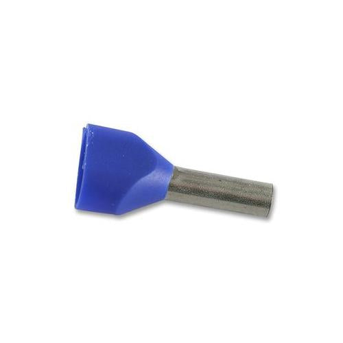 9037500000 Weidmuller Ferrule, Twin Entry, 2.5mm